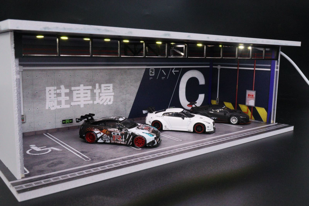G.Fans MODELS 1:64 Garage with Lights Diorama Model 710022
