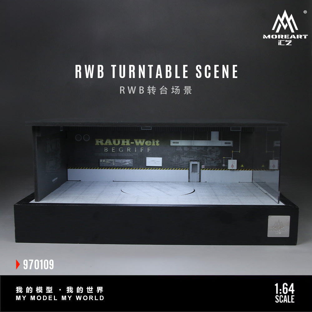 [Preorder] MoreArt 1:64 RWB TURNTABLE SCENE MO970109