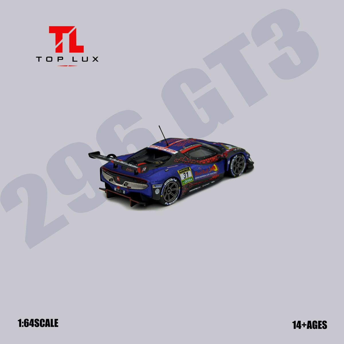 [Preorder] TOP LUX 1:64 296GT3 Red Bull #31 TOP64-007