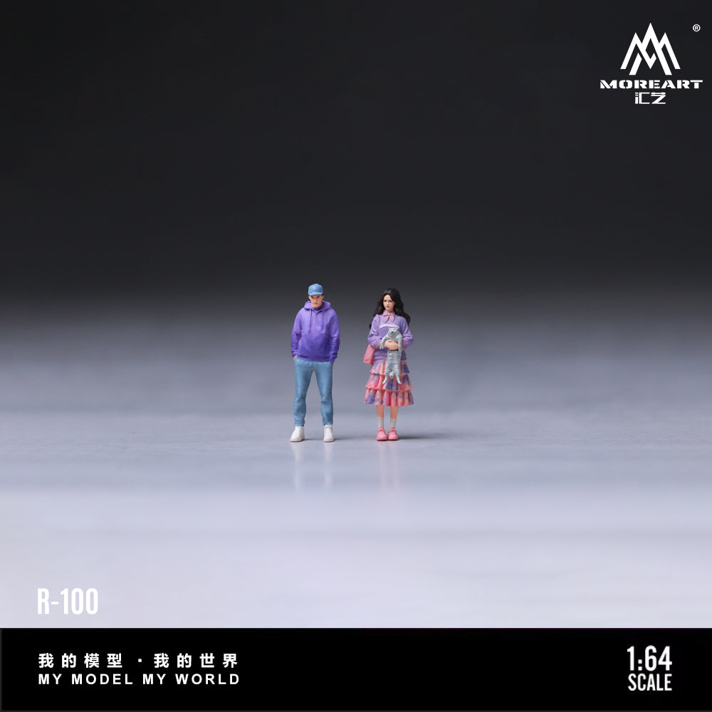 [Preorder] MoreArt 1:64 STREET CASUALPET WALKING COUPLE FIGURE SET MO223100