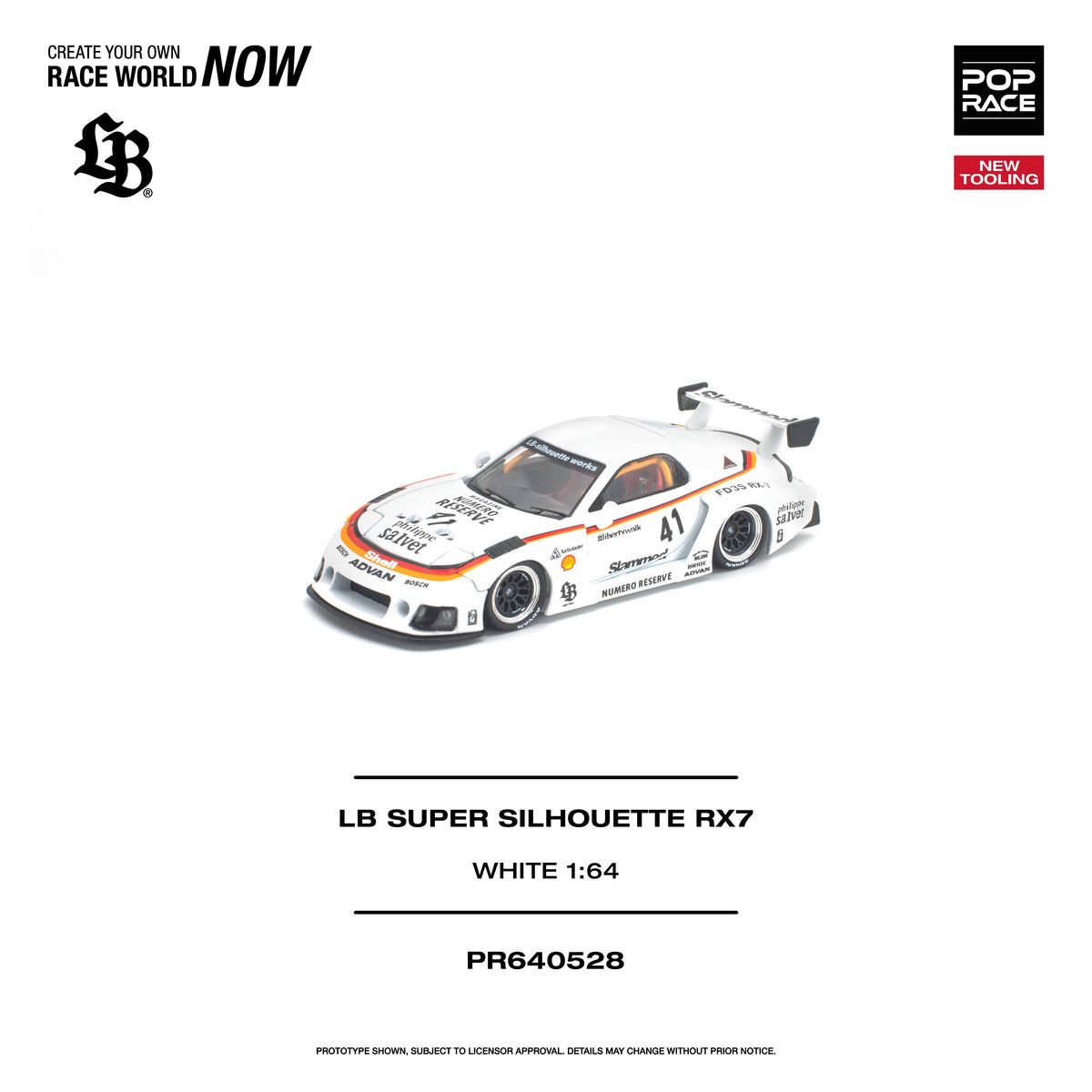 [Preorder] POPRACE 1:64 LB SUPER SILHOUETTE RX7 (FD3S) PR640528
