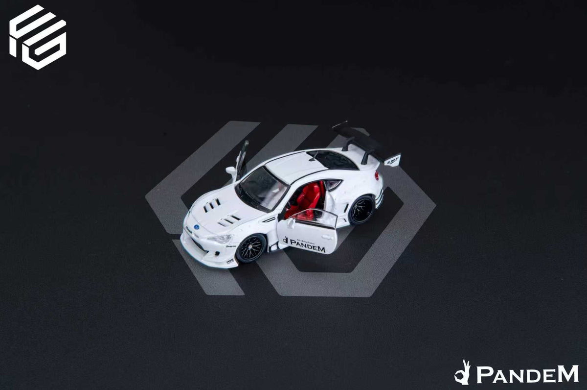 FG 1:64 Subaru BRZ Fully Open Pandem Modified Pearl White