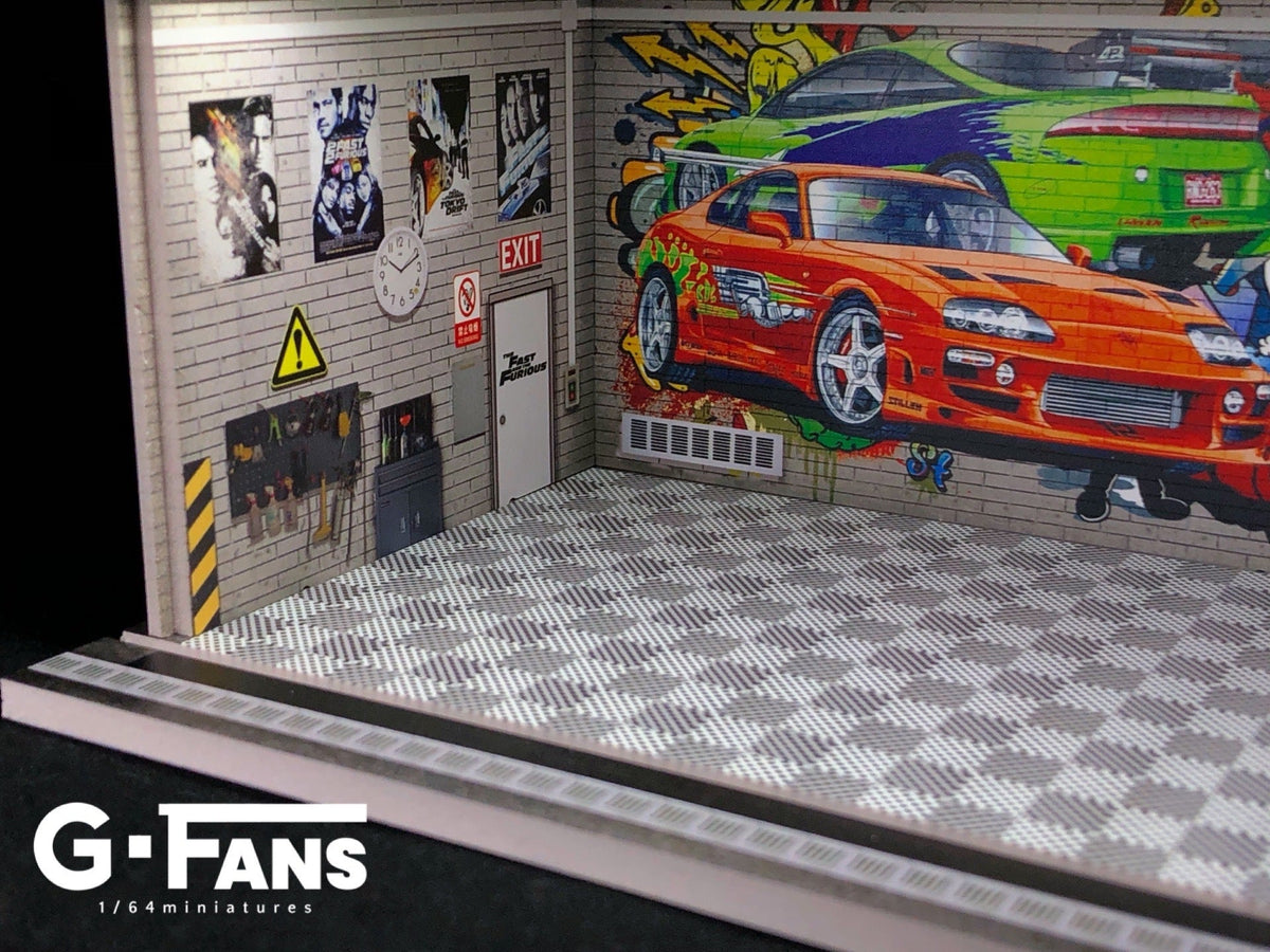 G.Fans 1:64 Fast & Furious Garage Diorama