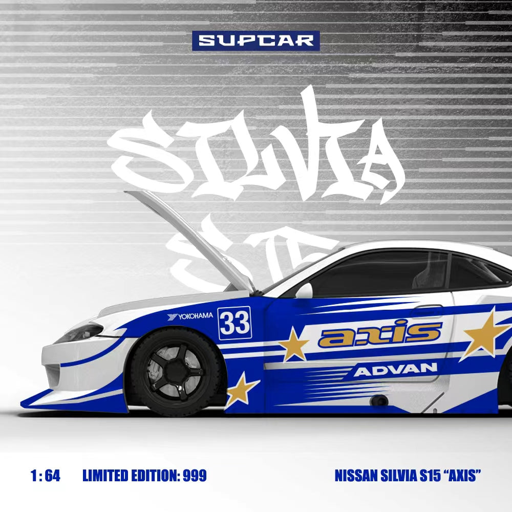 [Preorder] SUPCAR 1:64 Nissan SILVIA S15 'AXIS" no.33 SC646011