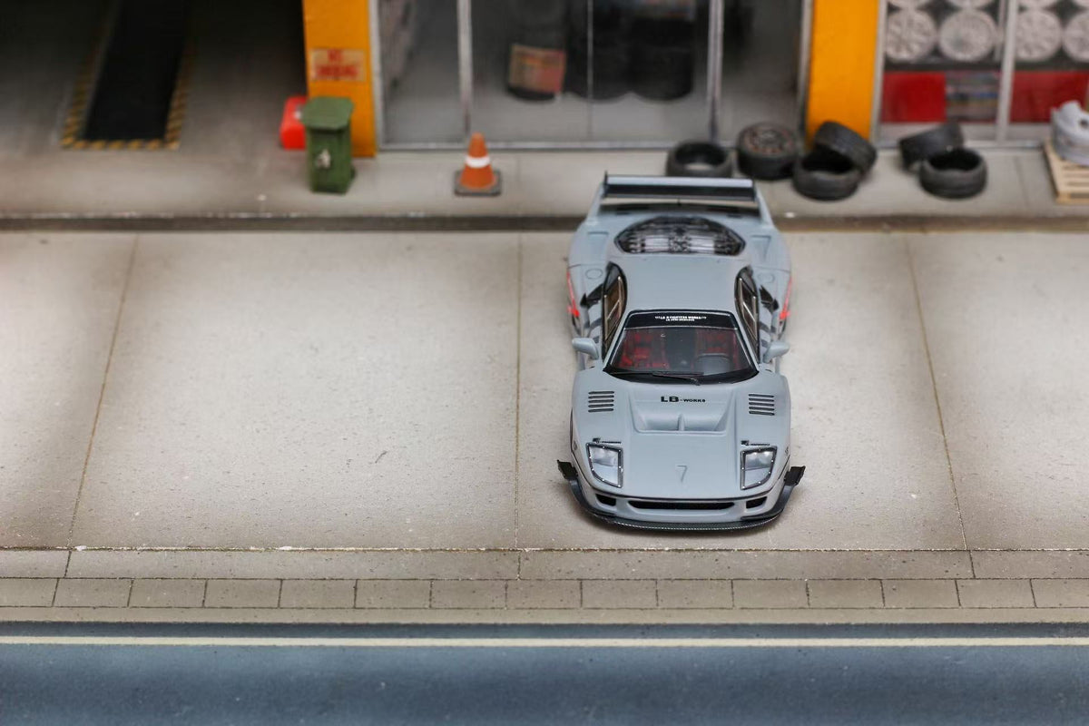 Ghost Player 1:64 LBWK Ferrari F40 Grey