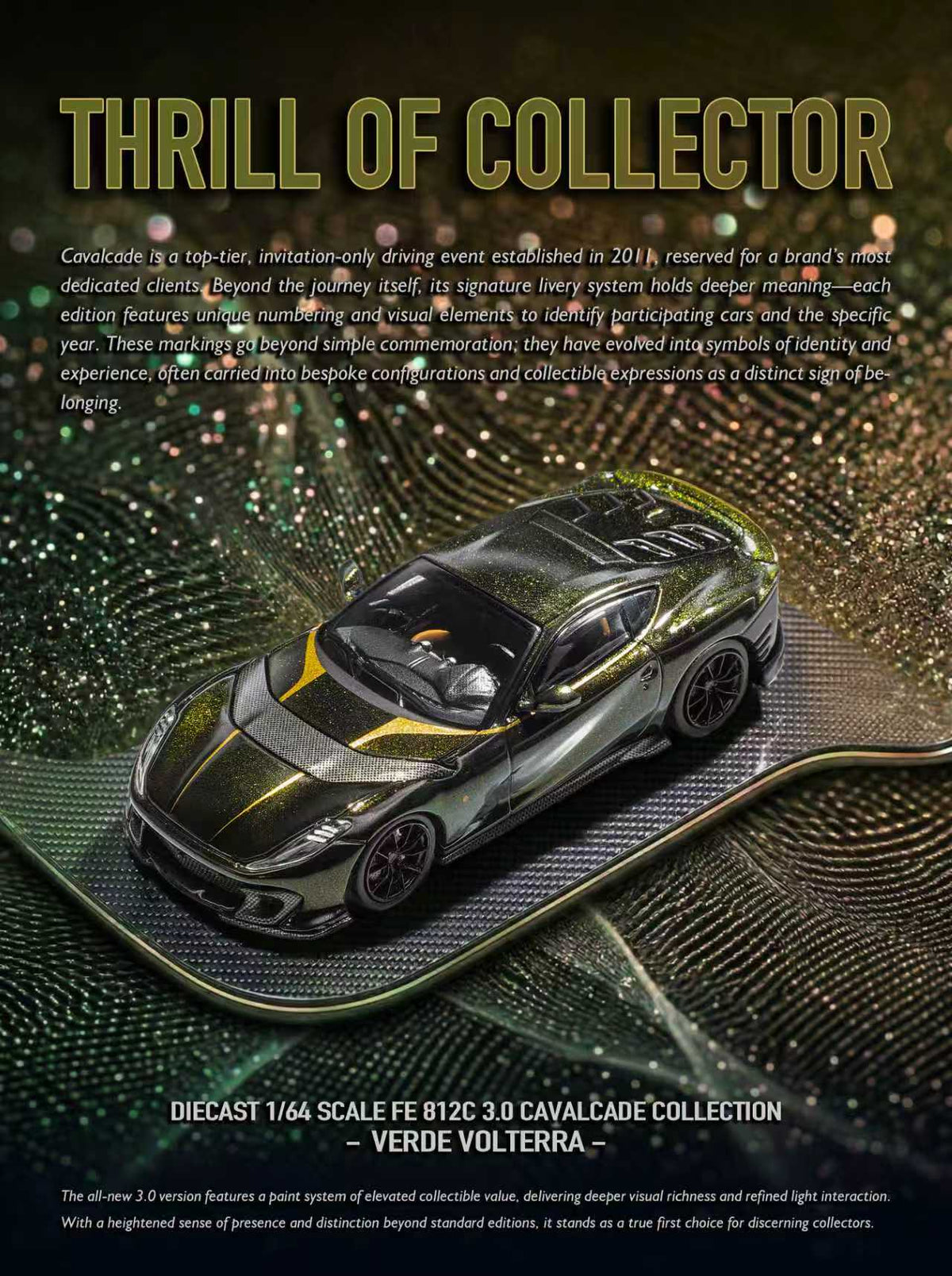TOC 1:64 Ferrari 812C 3.0 CAVALCADE COLLECTION (4 Colours)