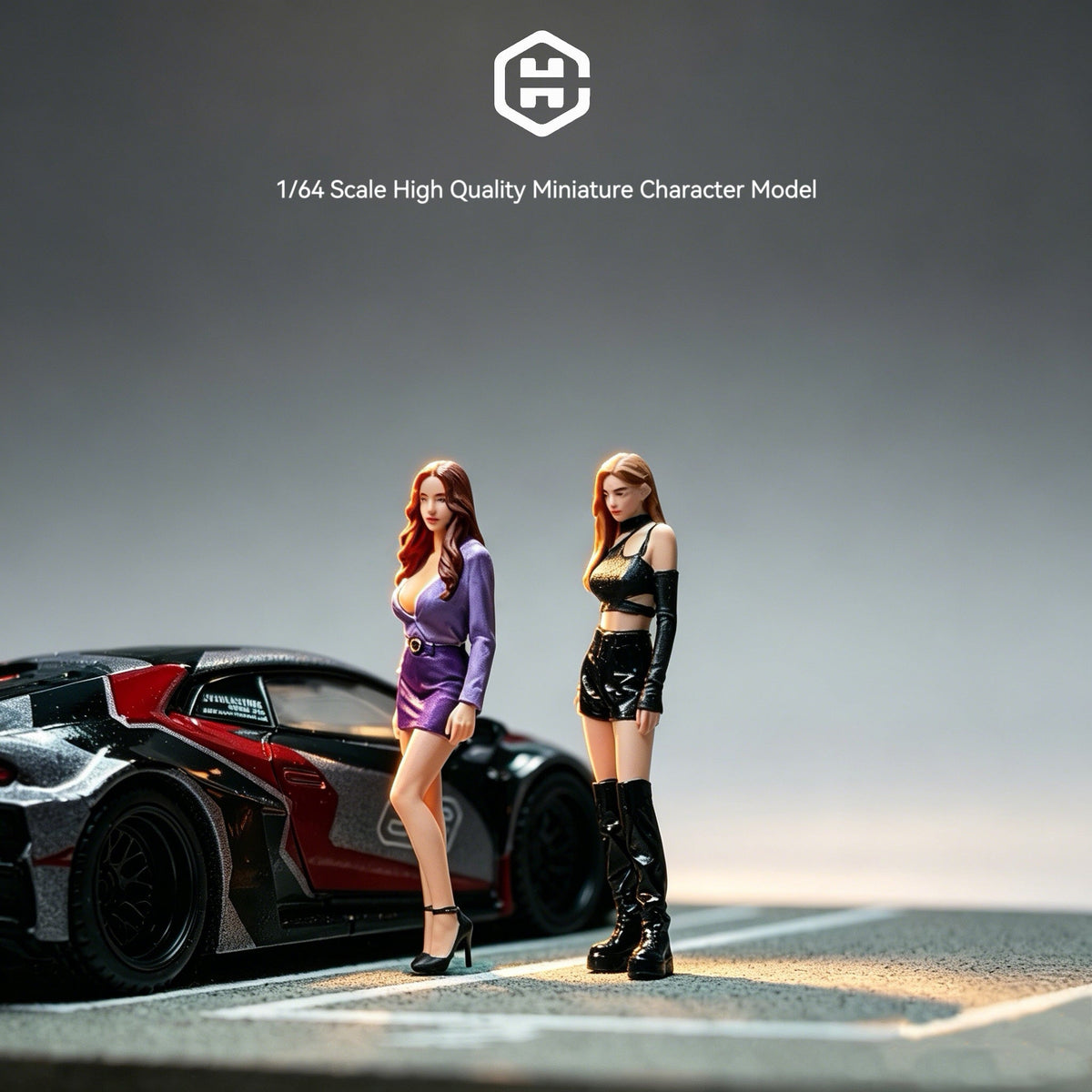 [Preorder] EHC Model 1:64 Hong Kong style Car Girl Duo EHC2026062502