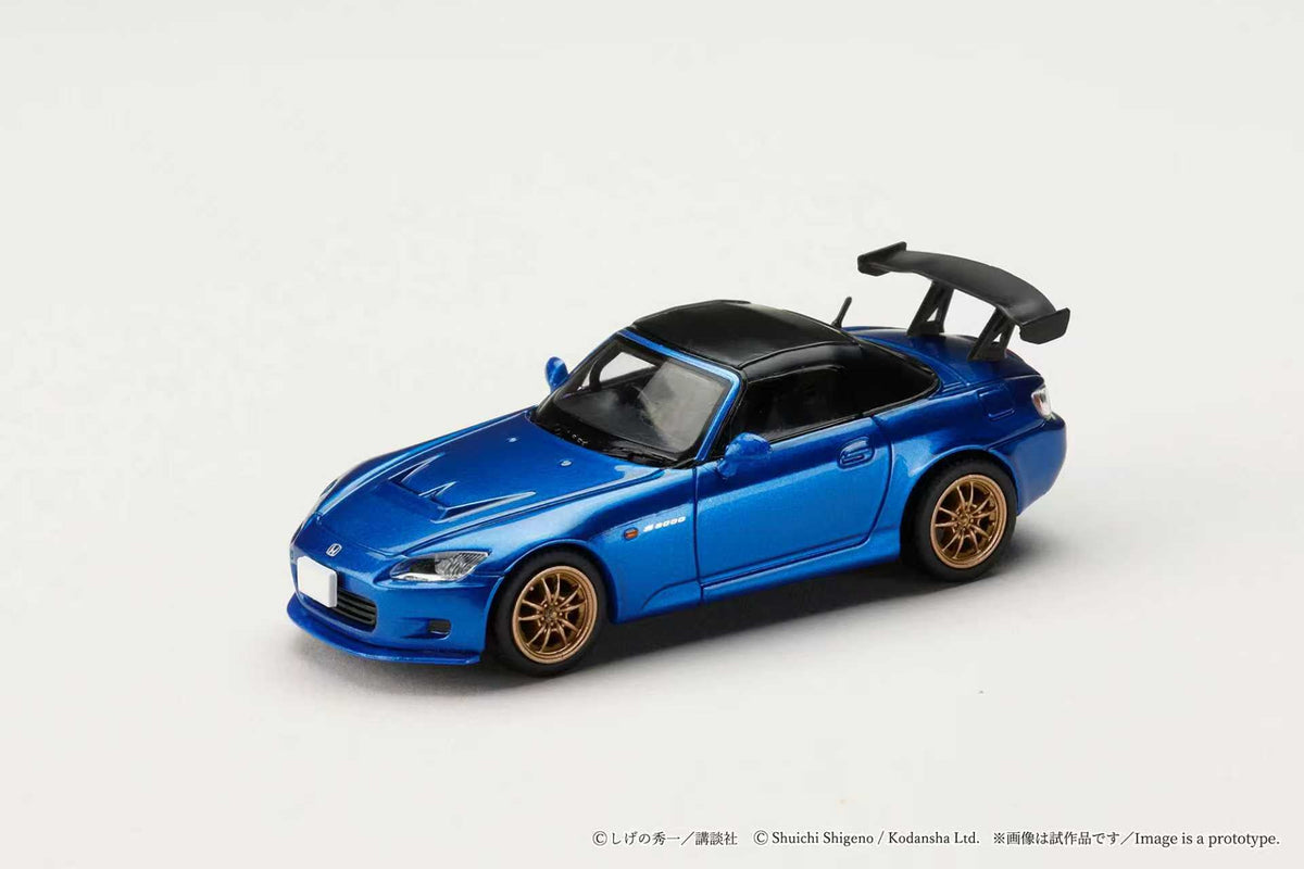 [Preorder] Hobby Japan 1:64 Honda S2000 Initial D Toshiya Joshima  VS Takumi Fujiwara Blue HJDMD012