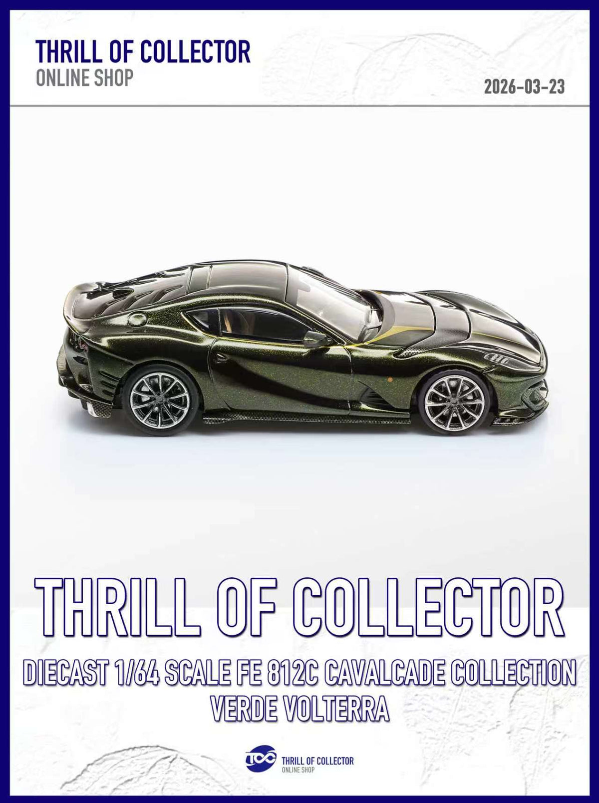 TOC 1:64 Ferrari 812C 3.0 CAVALCADE COLLECTION (4 Colours)