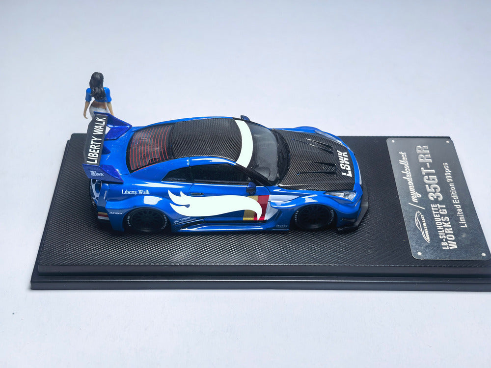 [Preorder] Model Collect 1:64 Nissan LB GTR GT Blue White Striped MC640005E