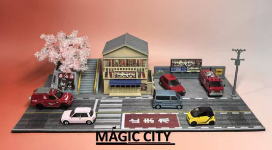 Magic City 1:64  Izakaya & Sakura Parking Lot Scene 110084