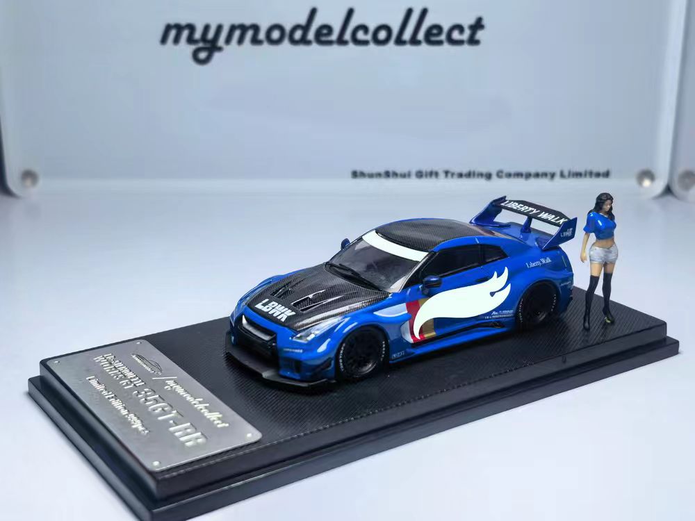 [Preorder] Model Collect 1:64 Nissan LB GTR GT Blue White Striped MC640005E