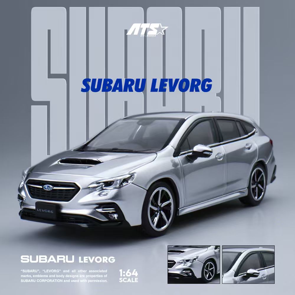 [Preorder] ATS Model 1:64 Subaru LEVORG - Silver Gray ATS880303