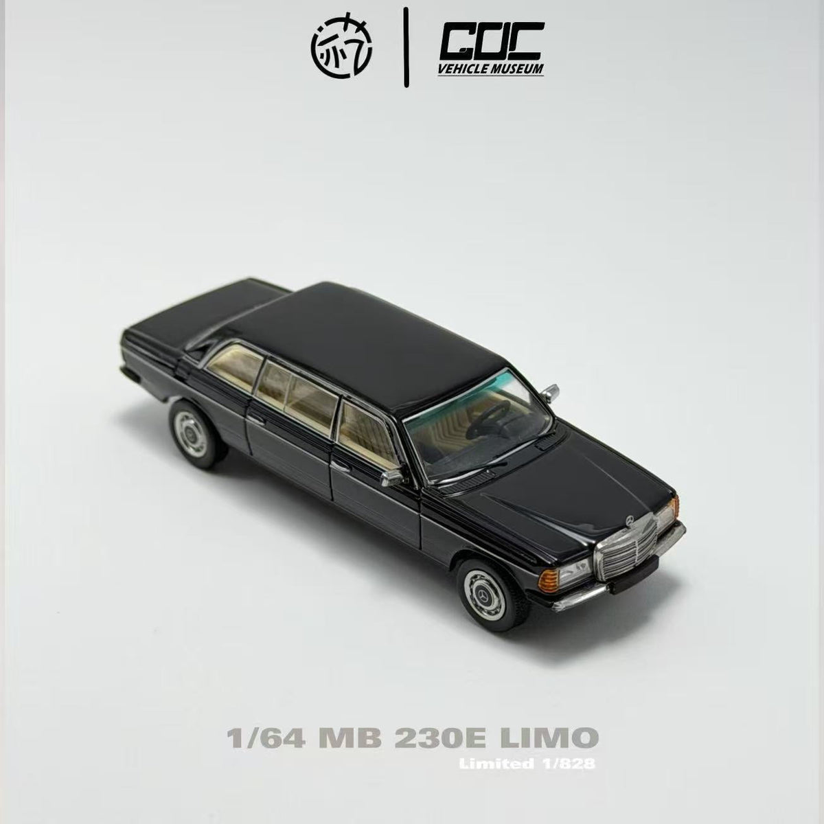 [Preorder] GOC 1:64 Mercedes-Benz 230E Lengthened LIMO （W123）Black