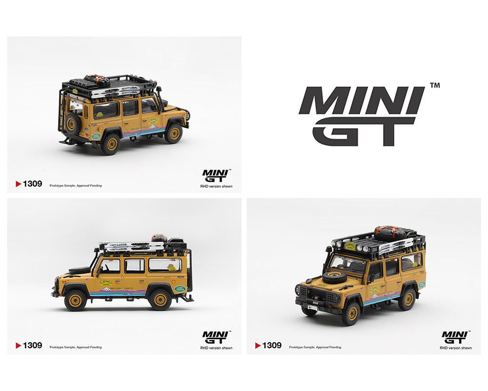[Preorder] MINI GT 1:64 Land Rover Defender 110 1998 Camel Trophy Tierra del Fuego CT.10 USA MGT01309