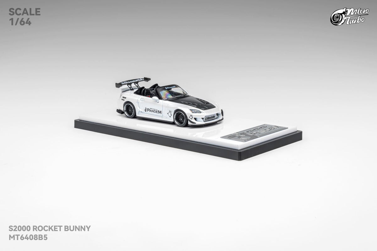 [Preorder] Microturbo 1:64 Custom S2000 RB - Metallic White MT6408B5