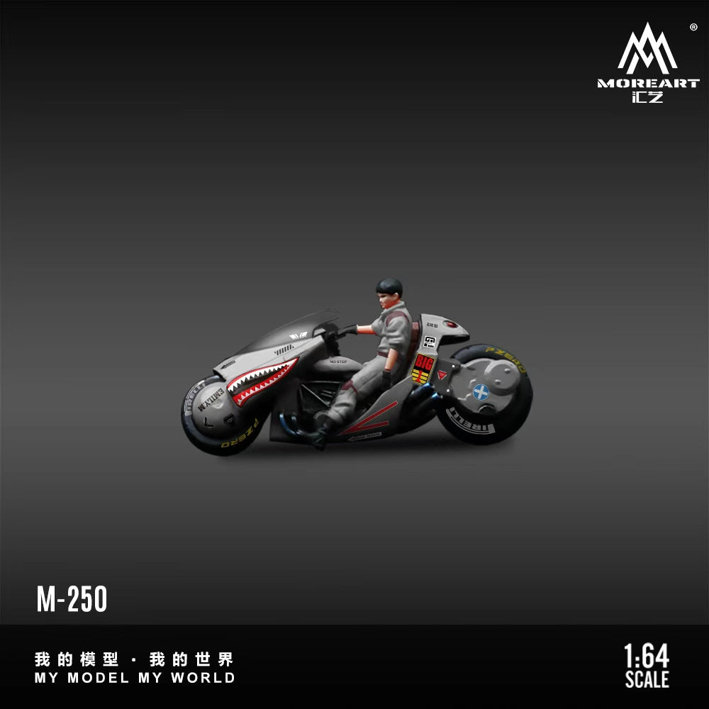 [Preorder] MoreArt 1:64 AKIRA RESIN MOTORCYCLE Shark Mouth Painting Verison MO222250