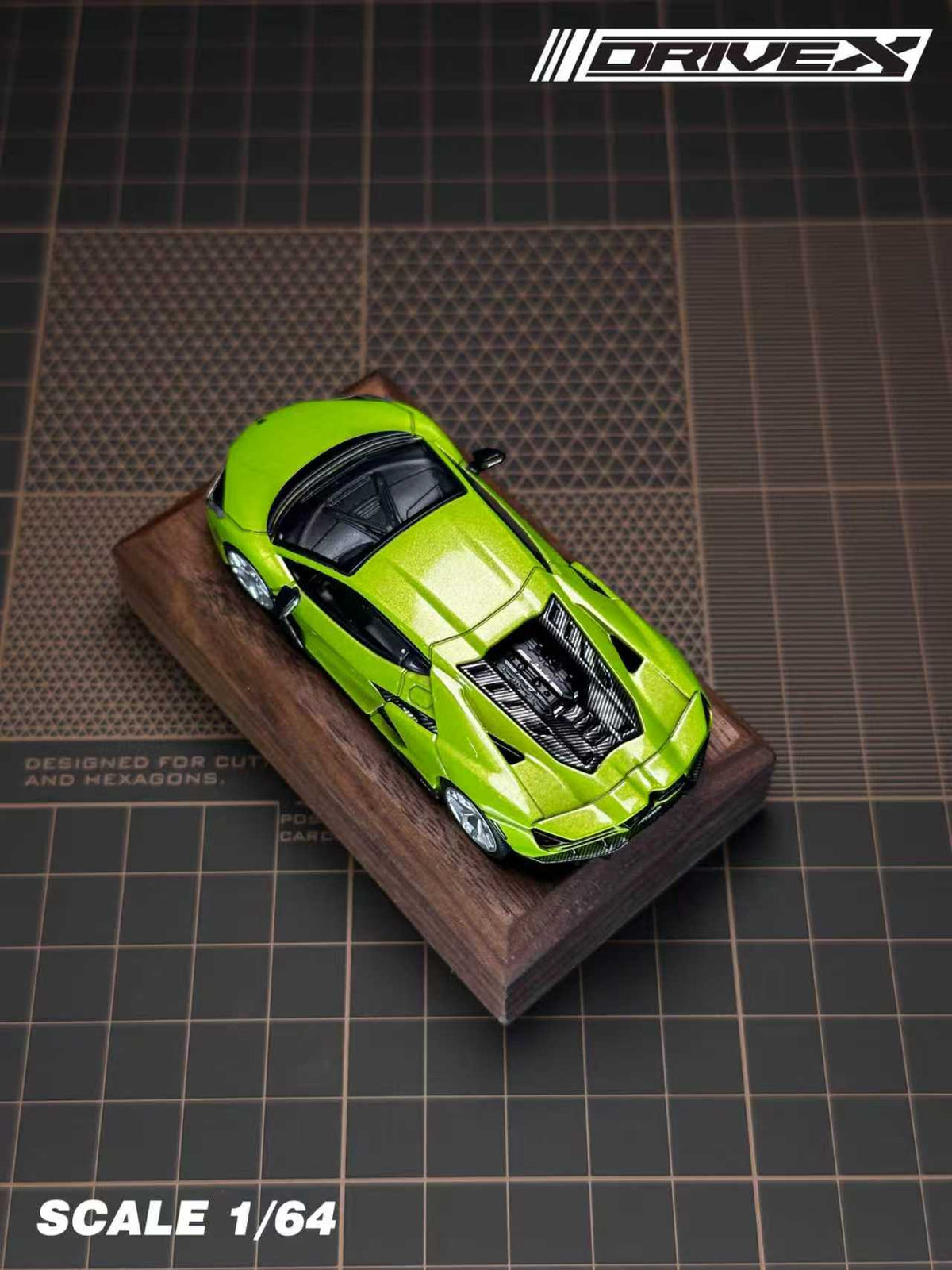 Drive X 1:64 Lamborghini Revuelto Hanging Card Board (7 Colours)