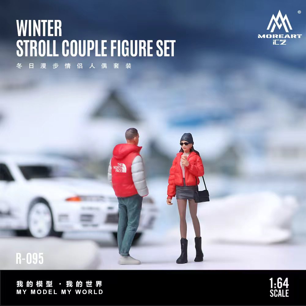[Preorder] MoreArt 1:64 Winter Stroll Couple Doll FIGURE SET MO223095