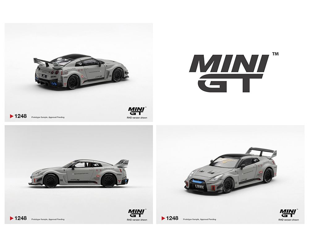 [Preorder] Mini GT 1:64 Mini GT 1:64 NISSAN LB-Silhouette WORKS GT 35GT-RR Ver.1 – Matt Grey – Limited Edition MGT01248-BL