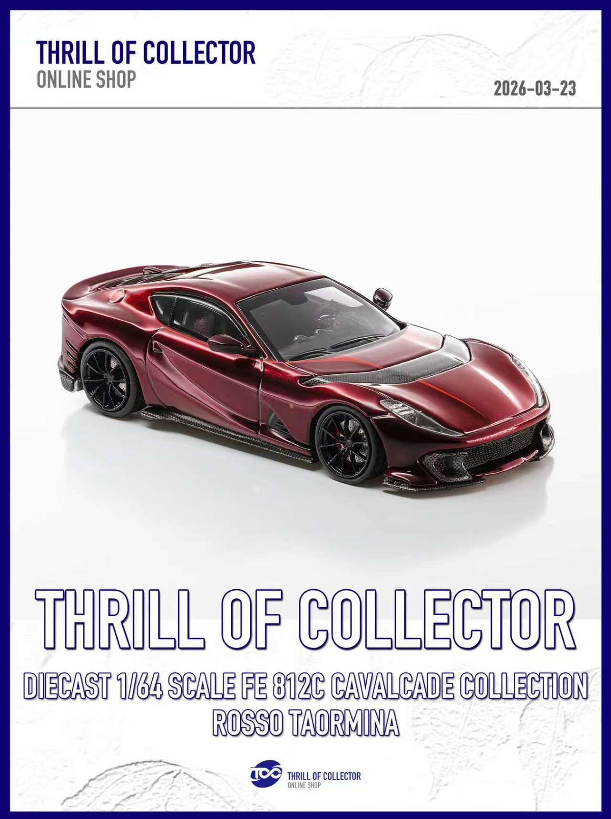 TOC 1:64 Ferrari 812C 3.0 CAVALCADE COLLECTION (4 Colours)