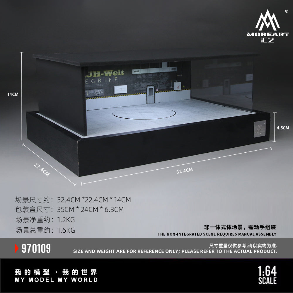[Preorder] MoreArt 1:64 RWB TURNTABLE SCENE MO970109