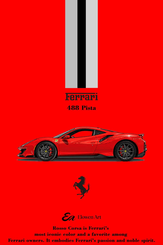 [Preorder] Elowen Art 1:64 488 Pista (5 Colours)