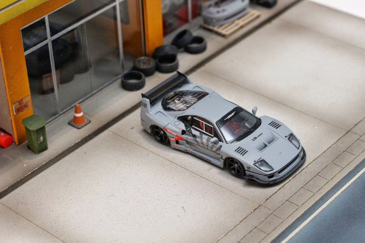 Ghost Player 1:64 LBWK Ferrari F40 Grey
