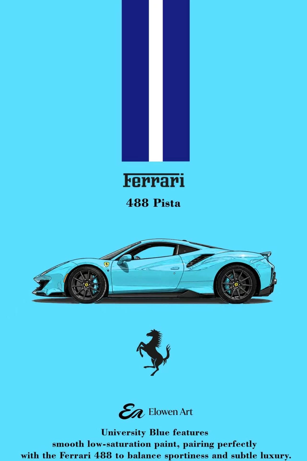[Preorder] Elowen Art 1:64 488 Pista (5 Colours)