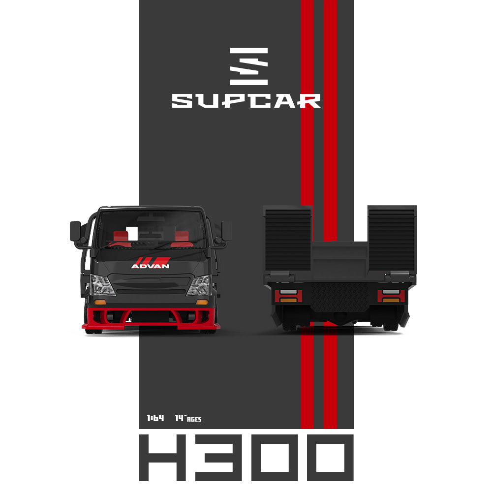 [Preorder] SUPCAR 1:64 ADVAN H300 Red & Black Livery SC647241