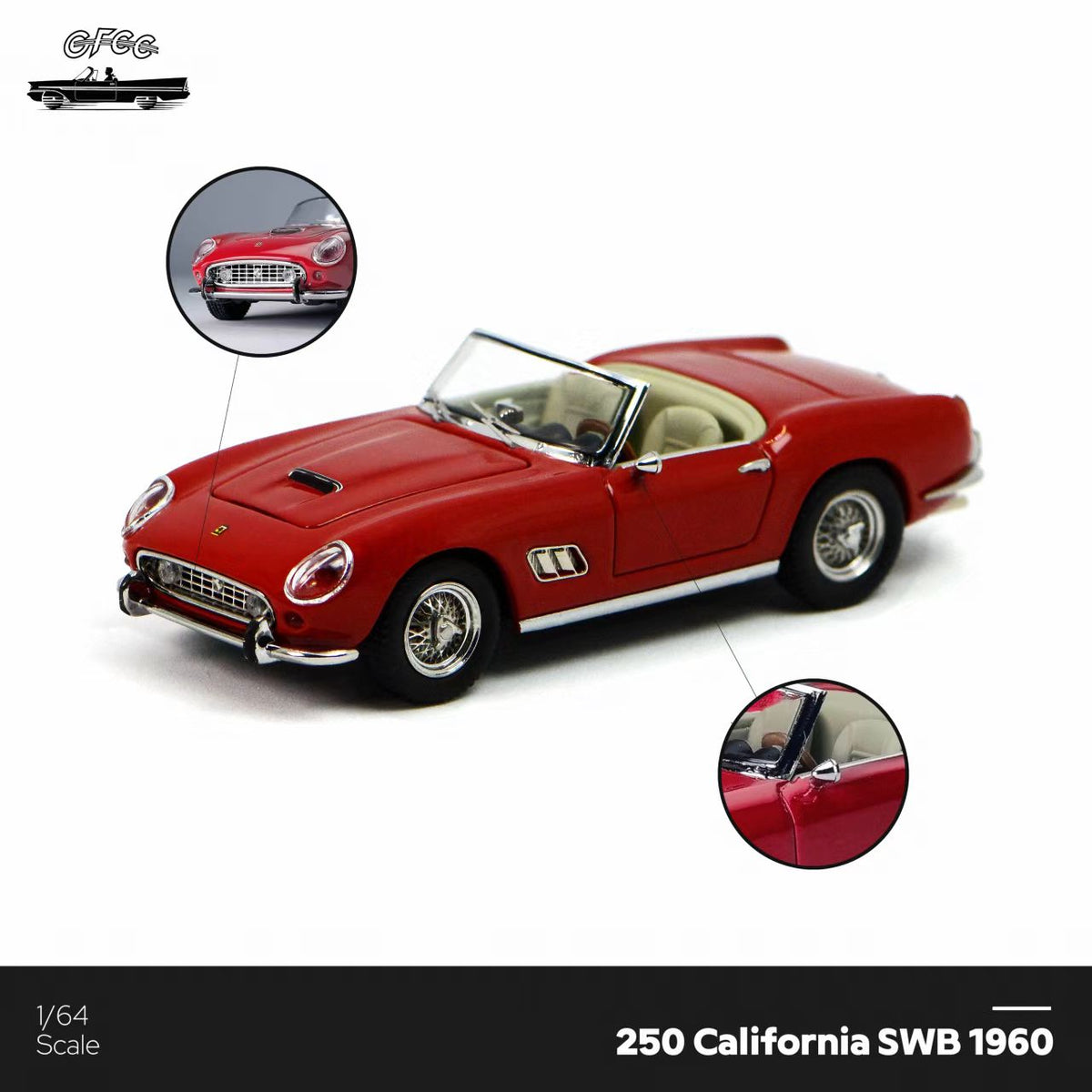 [Preorder] GFCC 1:64 Ferrari California Red