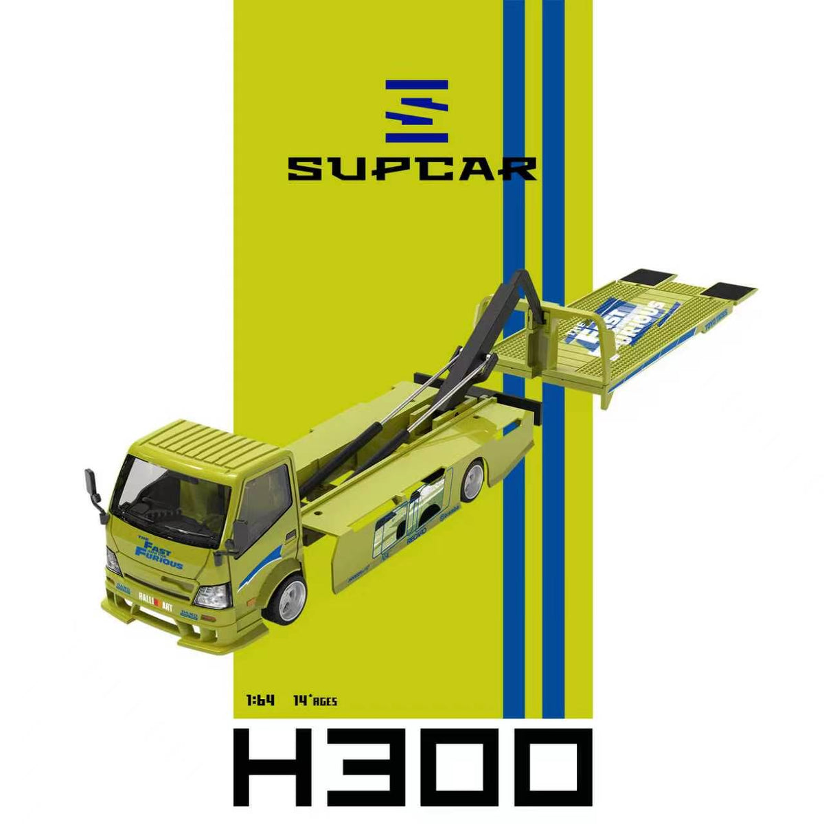 [Preorder] SUPCAR 1:64 H300 Fast and Furious Lime yellow SC647251