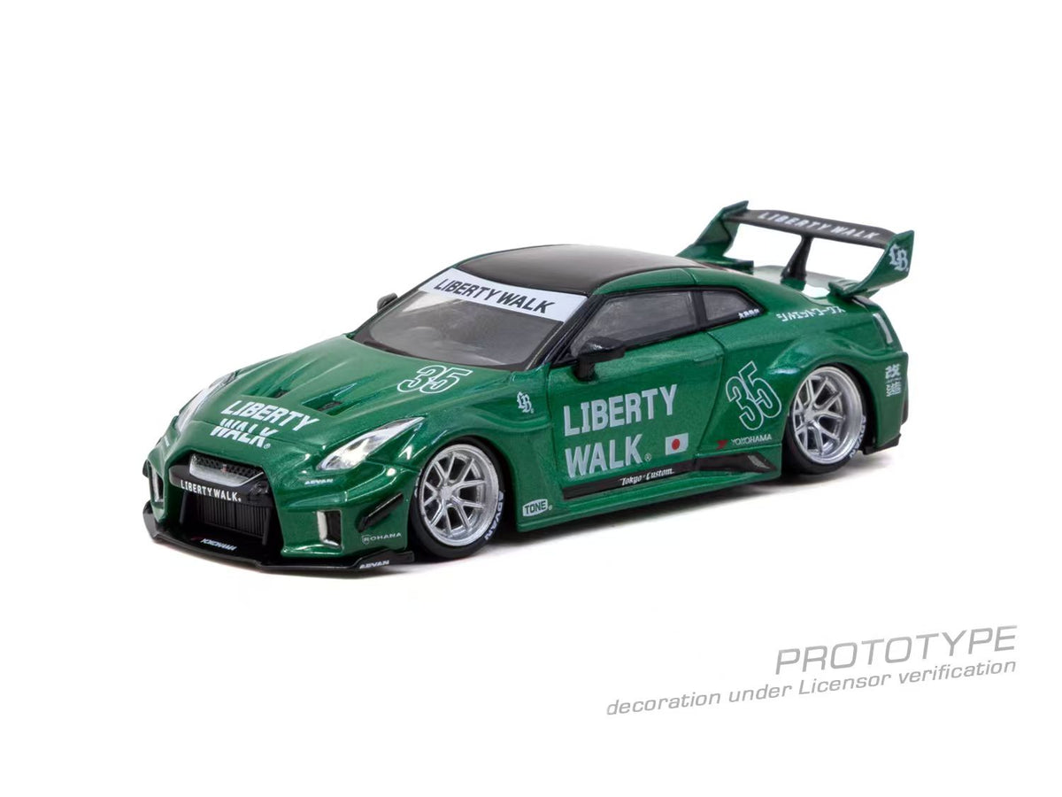 [Preorder] Tarmac Works 1:64 LB-Silhouette WORKS GT Nissan 35GT-RR Emerald Green T64-105-EG