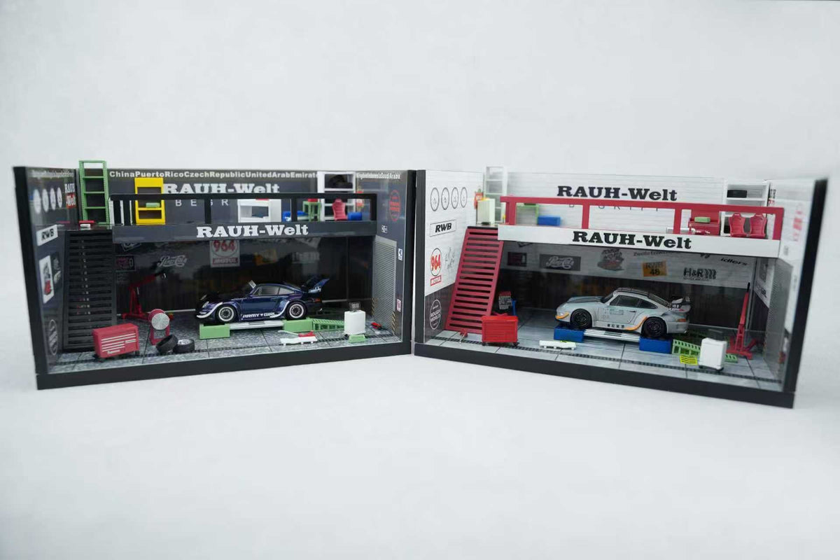 [Preorder] Motorhelix 1:64 Auto repair shop scene (3 Versions) M90214/M920220/M920221