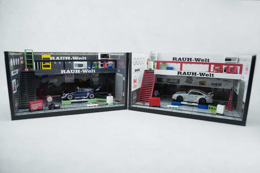 [Preorder] Motorhelix 1:64 Auto repair shop scene (3 Versions) M90214/M920220/M920221