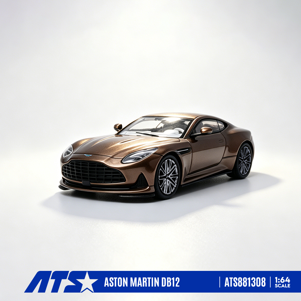 [Preorder] ATS Model 1:64 Aston Martin DB12 Silver/Metallic Brown (2 Colours) ATS881306/ ATS881308