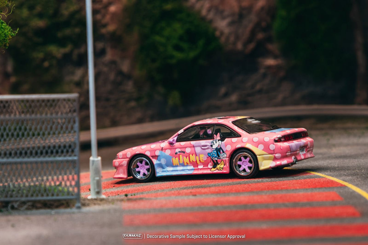 Tarmac Works 1:64 VERTEX Nissan Silvia (S14) Minnie Mouse T64G-018-MN