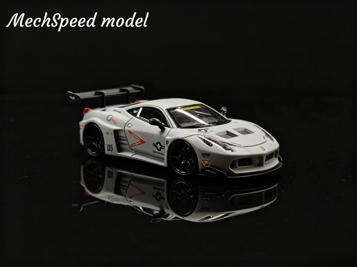 [Preorder] MechSpeed 1:64 458 GT Rear Wing Modified Air Force Gray Livery