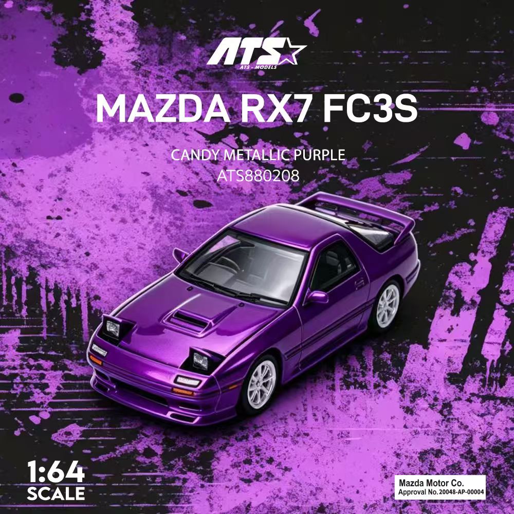 [Preorder] ATS Model 1:64 Mazda RX-7 FC3S (2 Colours) ATS880208/ATS880210