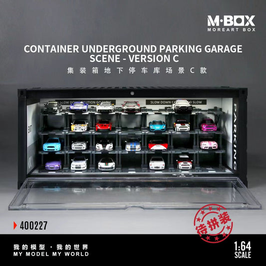 MBOX 1:64 CONTAINER UNDERGROUND PARKING GARAGE SCENE-VERSION C MB400227