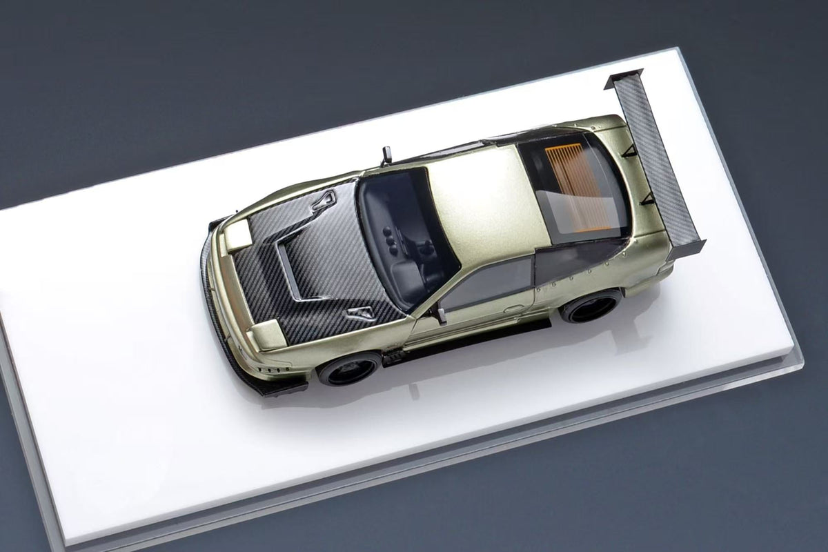 404error X old school 1:64 Nissan 240sx Streetcar Modified Emerald Green Carbon Cover