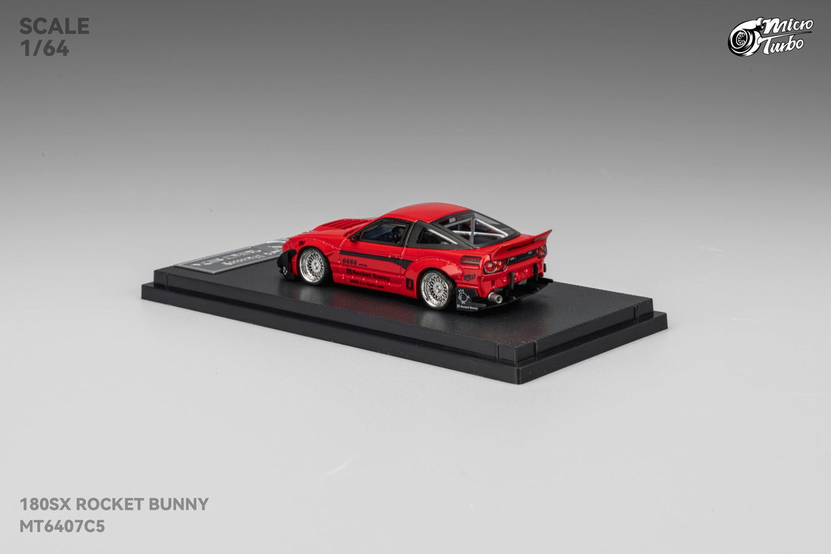 [Preorder] Microturbo 1:64 180SX Rocket Bunny - Metallic Red MT6407C5