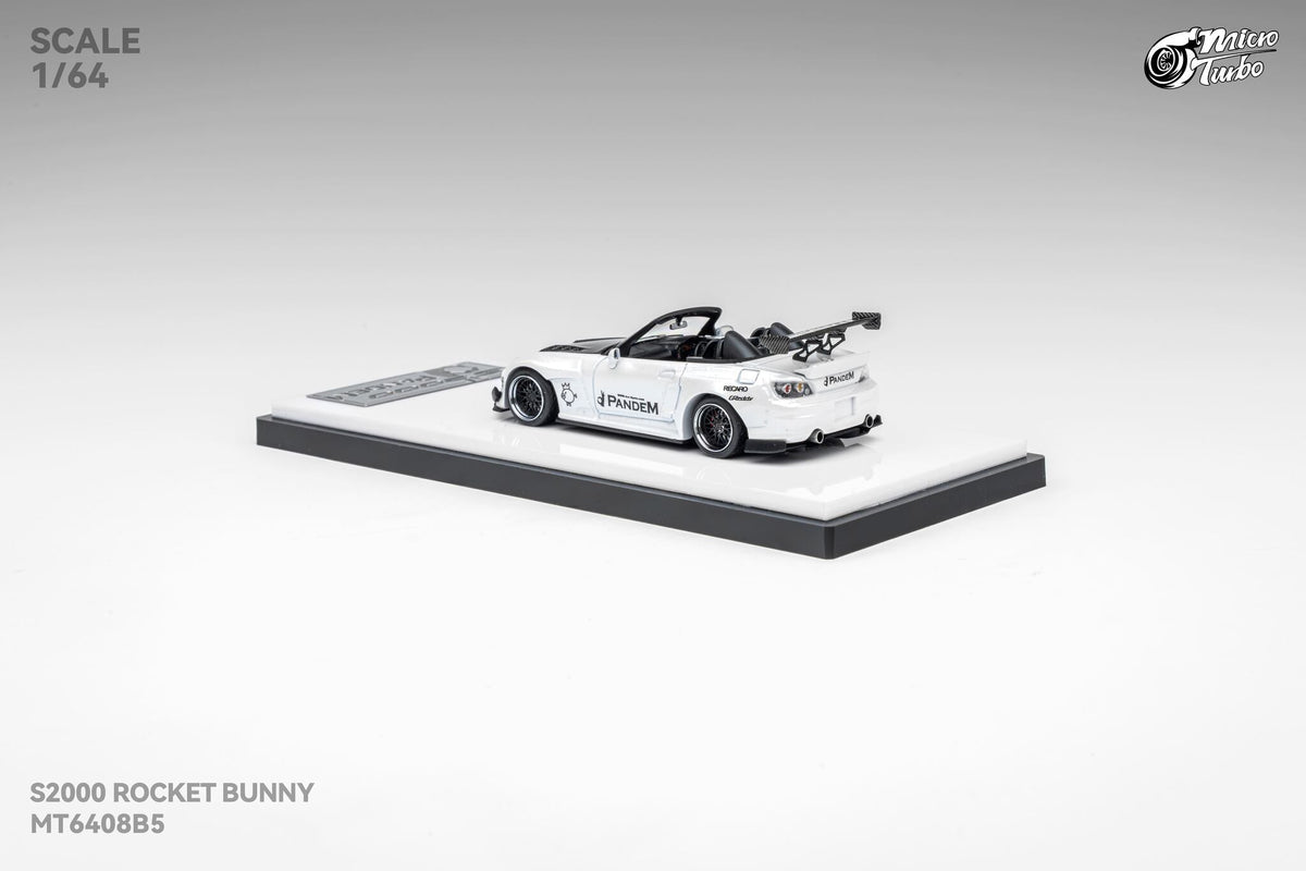 [Preorder] Microturbo 1:64 Custom S2000 RB - Metallic White MT6408B5