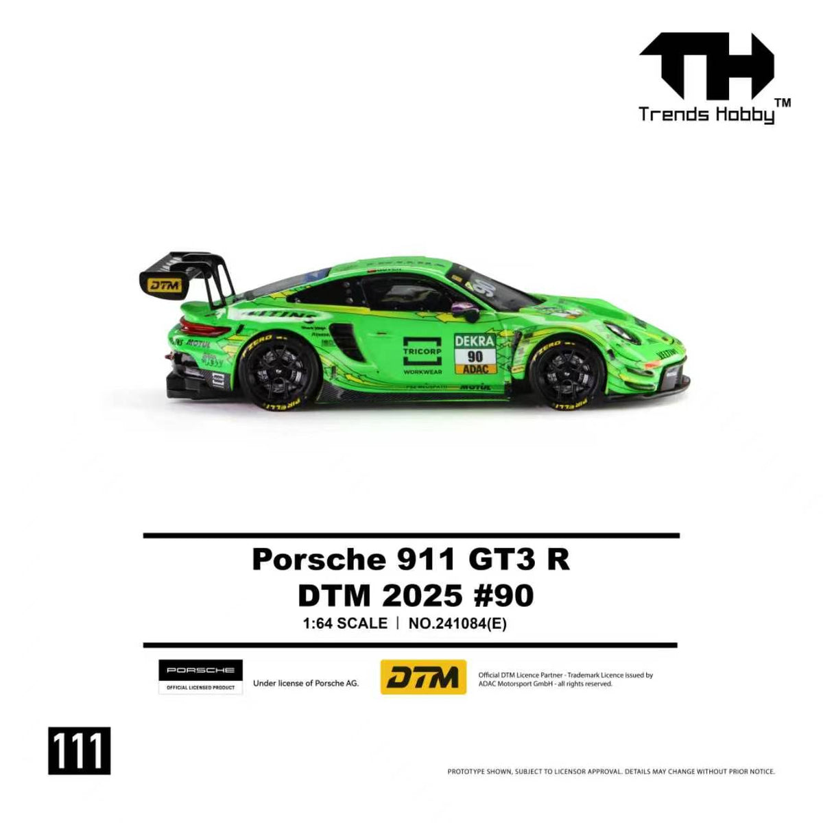 [Preorder] Trends Hobby 1:64 Porsche 911 GT3 R DTM 2025 #90 241084(E)