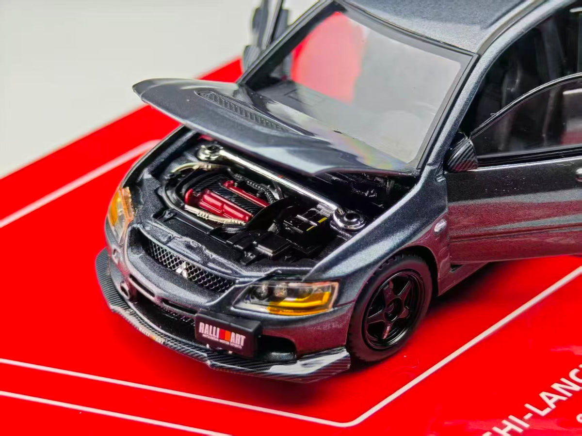 [Preorder] GatherJoy 1:43 Mitsubishi Lancer Evolution Ⅸ RALLIART Metallic Gun Grey