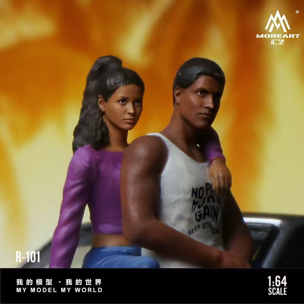 [Preorder] MoreArt 1:64 GTA Style Gangster Couple Figure Set MO223101