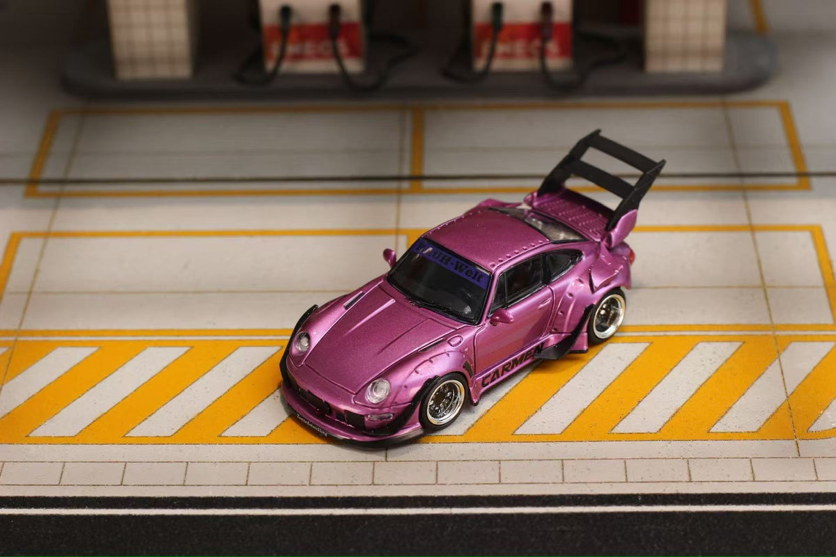 Street Weapon 1:64 Porsche RWB 993 Carmen Purple Metallic (2 Versions)