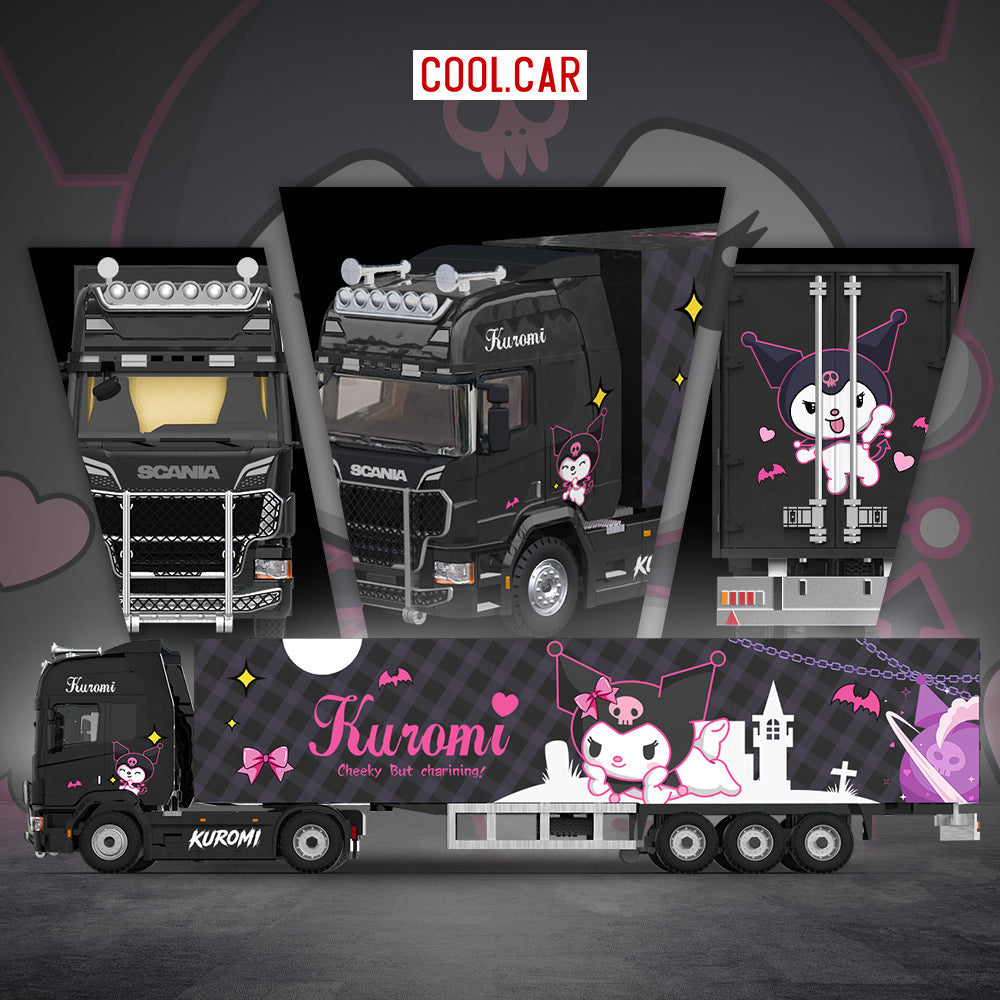 [Preorder] Cool Car 1:64 Scania Container Truck Kuromi Livery CC644032