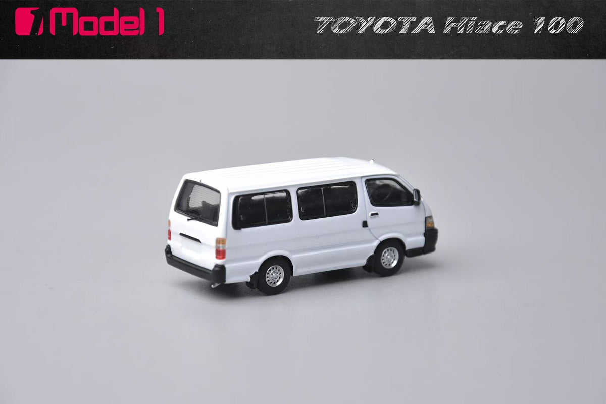 [Preorder] Model One 1:64 Toyota Hiace MK4 H100 White