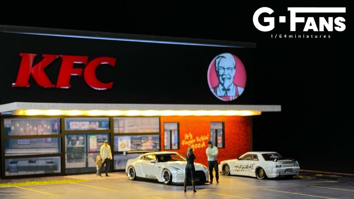 G.Fans 1:64 Diorama KFC Fast Food Building 710014